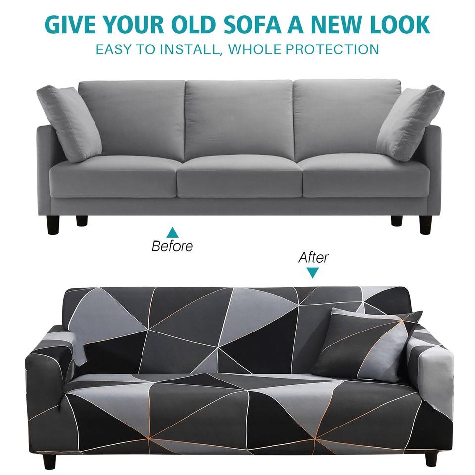 Sofa Cover Stretch Chair Sofa Covers Elastic Sofa Cover for 1-4 Seater L Shape
