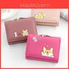 Cartoon Ladies Wallet Pu Cardholder Short Style With Print For Daily Use