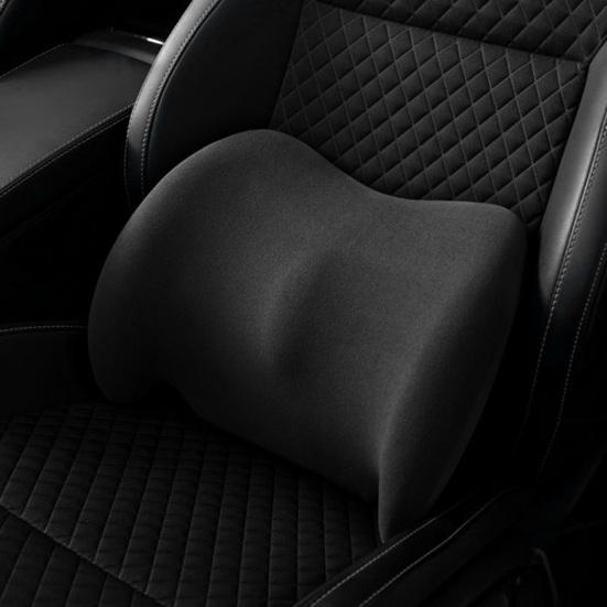 Car Cushion Breathable Memory Foam Lumbar Support Pillow for Driving And Office Chair Ergonomic Waist Protection Back Cushion for Pain Relief And