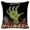 Halloween Horror Ghost Festival Pumpkin Series Linen Pillow Case Set Sofa Cushion Pillow