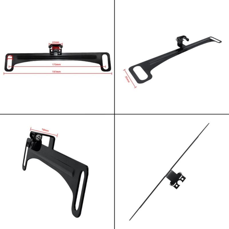 License Plate Bracket Kit for Rear Bracket Repair, Metal Plate Mount with Included Hardware for US Standard Plate