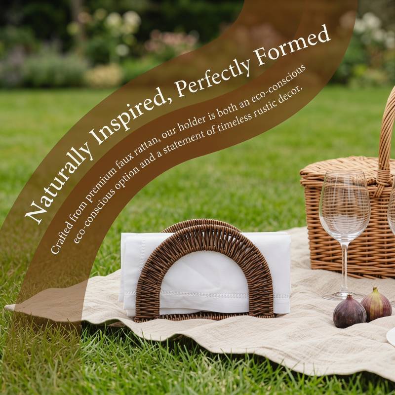 Napkin Holder For Kitchen And Dining Room With Washable Design And Retro Style