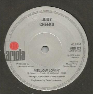 

7-дюймовая пластинка JUDY CHEEKS Mellow Lovin ARO121 Ariola 1978 UK Pop Б/у