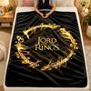 Flannel BlanketLord of the Rings Warm Soft Throw Blanket for Indoor Sofa Bed Living Room Use