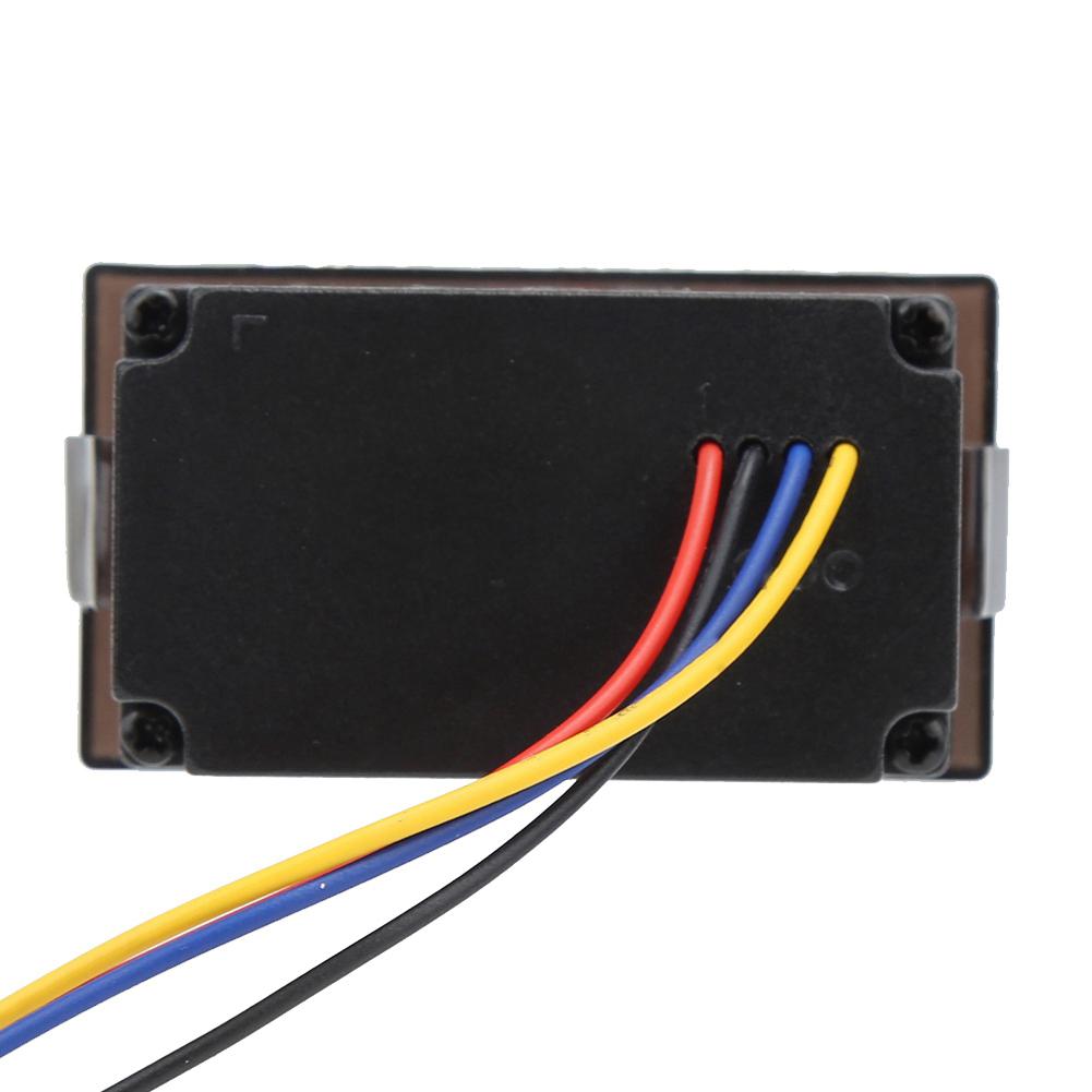 DC4.5-30V Waterproof Dustproof Car Auto Electronic Clock LED Digital Display (Blue)