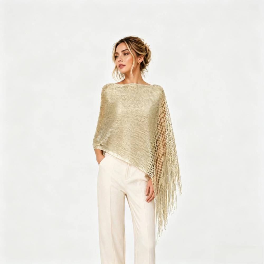 Solid Color Tassel Shawl Trendy Hollow Out Scarf Photo Props Evening Dresses Shawls Dinner Party