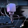 USB automobile charger Retractable Car Charger 2 USB Ports Fast Charging Auto Accessories with Starlight Ambiance Car Charger