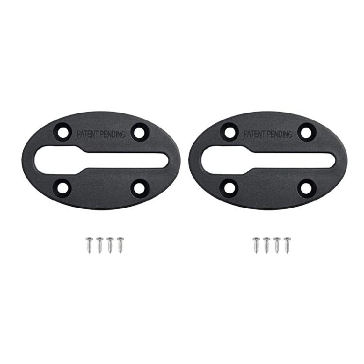 2er-Set Kajak-Gleitschienen-Halterung Kajak-Zubehör Montageleiste für Angelrutenhalter, Fischfinder, Becherhalter