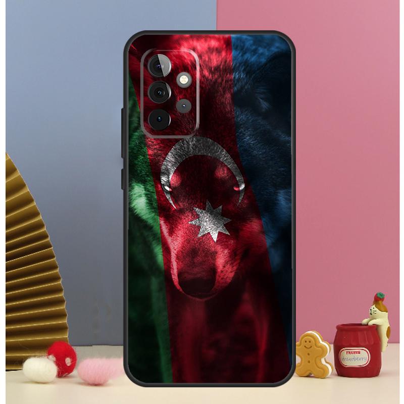Azerbaijan Flag Cover For Samsung Galaxy A53 A33 A52 A32 A22 A12 A13 A23 A51 A71 A14 A34 A54 A15 A25 Case