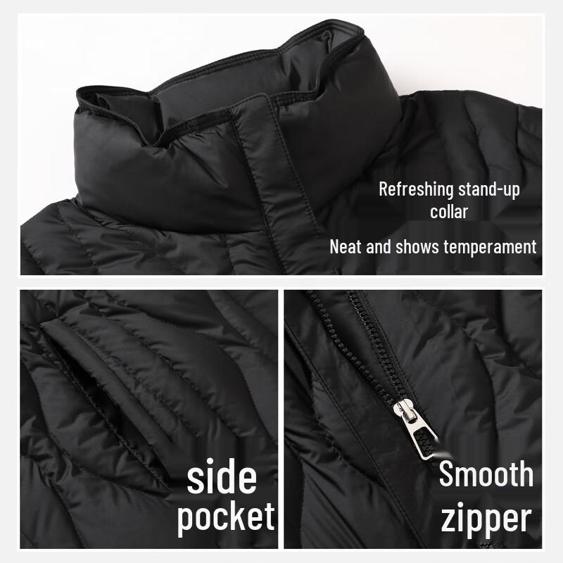Xuezhongfei Women's Lightweight Stand-Collar Down Jacket