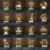 3d Nightlight Vision Bedroom Creative Desk Lamp Diy Holiday Gift Usb Direct Plug