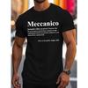 "Mechanic" T-Shirt with Funny Definition — Gift for Mechanics, Suitable for All Seasons, Casual Style, Top Choice for Gifts