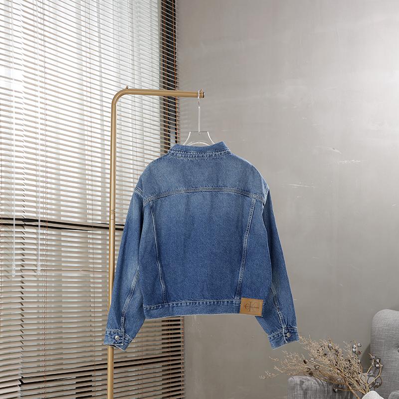 Calvin Klein Oversized Short Denim Jacket Women jackets Light-Blue J20J224546-1AA
