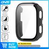 Glass+Case for Amazfit Bip 6 Tempered Glass Screen Protector & Hard PC Protective Bumper for Amazfit Bip6 Accessories