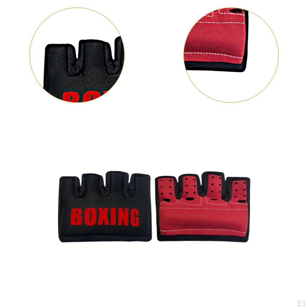 Boxing Gloves Fight Adult Watch Fitness Training Women Men Half Finger Glove