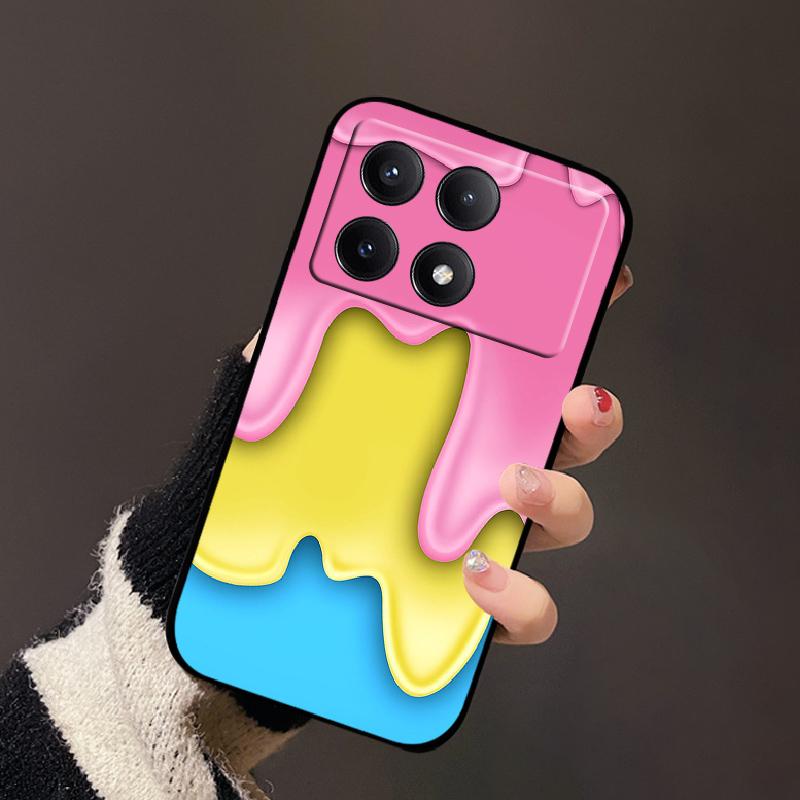 For Xiaomi Poco X6 Pro Case Fashion Painting Soft Silicone Back Cover For Xiaomi PocoX6 Pro Funda Poco X6Pro Bumper Cartoon Capa