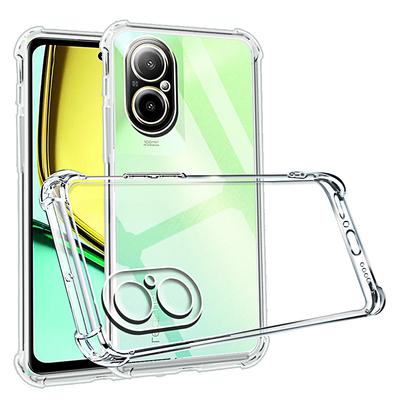 Custodia antiurto per telefono Realme C67 4G Trasparente Silicone Morbido TPU C55 C53 C51 C35 C33 2023 Cover Posteriore C 67 55 53 51 35