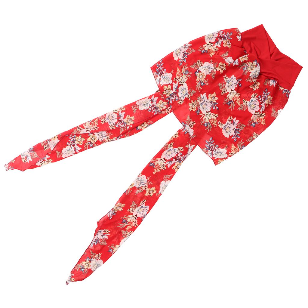 Soft Chemo Headwear Turban Women Fashionable Elegant Floral Print Head Scarf Headwrap for Travel