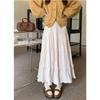 Corduroy Girly Style Long Slimming Cake Skirt - Autumn/Winter Collection