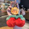Plush Peach & Persimmon Pendant Keychain - Good Luck Bag Charm