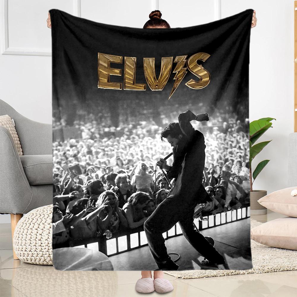 Elvis Presley Performance Blanket Ultra-Soft Suitable for Seaside Picnics Sofa for All Occasions Modern Best Holiday Gift for Friends Family