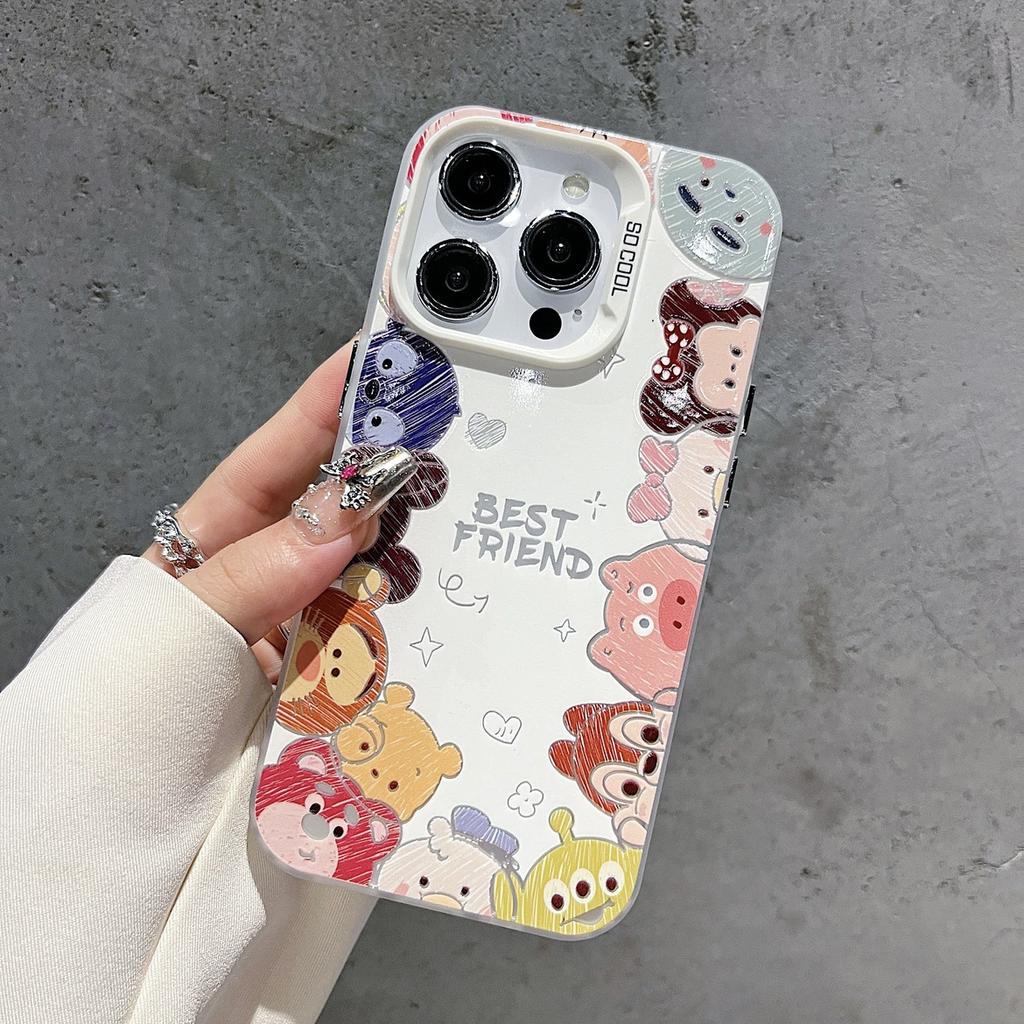 Applicable to iphone11/11pro mobile phone case Apple 11promax domestic Huawei oppo cartoon full screen animal