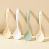 6Pcs Japanese Ceramic Small Soup Spoon, Stoneware Spoon Long Handle Spoon Household Creative Cute Rice Spoon KitchenTableware