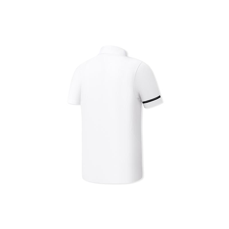 FILA Golf Series Cool Touch Fashionable Polo Shirt Men tops Jade-White A11M635156FWT
