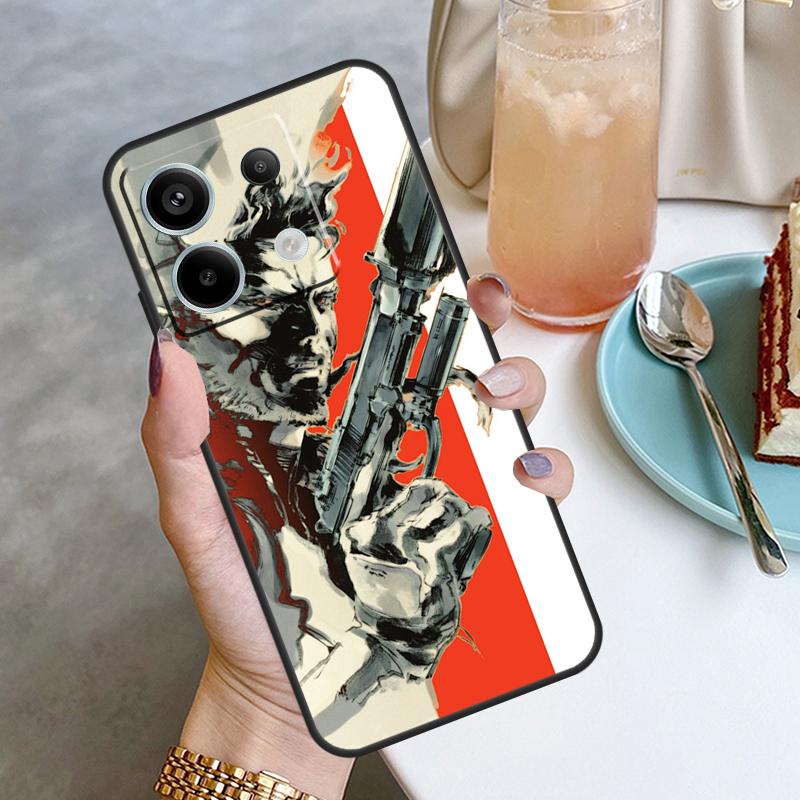 

Metal Gear Solid Case For Xiaomi Redmi Note 13 Pro 12 11 10 9 Note 12S 10S 11S 9S Redmi 12 10C 12C 13C Cover Redmi Note 10 Pro