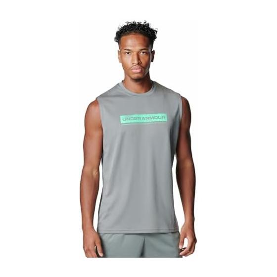 [Under Armor] UA TECH WORDMARK SLEEVELESS SHIRT