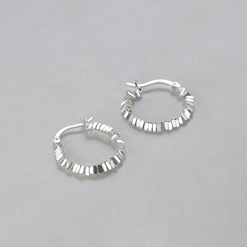 925 Silver Earrings Charming Minimalist Geometric Earrings Party Gift Women Fine Jewelry