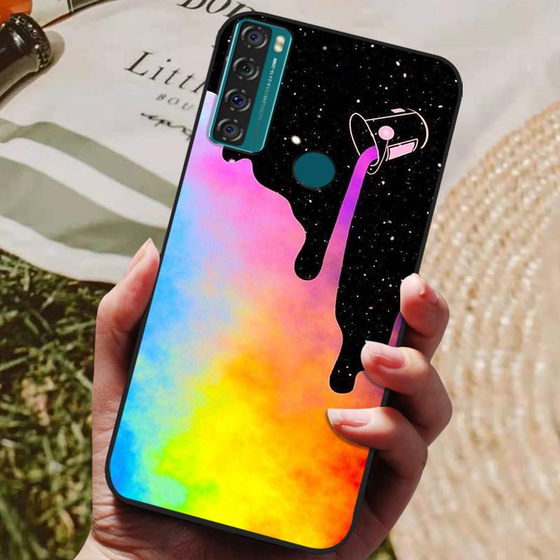 For TCL 20 SE Case Soft Silicone Phone Back Cover For TCL 20 SE TCL20SE TCL20 20SE Cases Coque for TCL 20SE  Fundas Bumper Shell