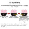 Cute Pig Shape Kitchen Mechanical Timer Kids for Time Management Reminder Novelty Manual Cooking Timer 60 Minute Countdo