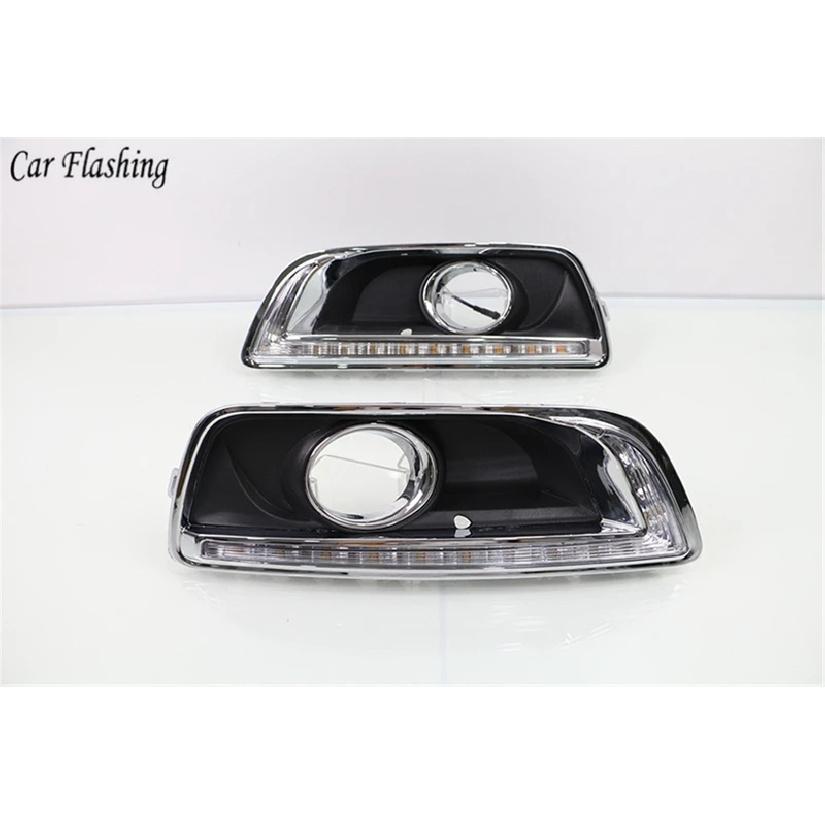 DRL For Chevrolet Malibu 2011 2012 2013 2014 2015 Daytime Running Lights fog lamp cover headlight 12V Daylight car-styling Chevy