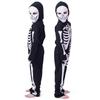 Skeleton Costume Skull Ghost Cosplay Halloween Costume Kids Ghost Skeleton with 2 Balloons [SCGEHA] Children's (M)