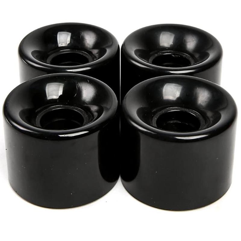 4 Pack Longboards Skateboard Wheels Cruising Wheel Set with Bearings and Spacers, Longboards Wheels PU Wheel Replacement