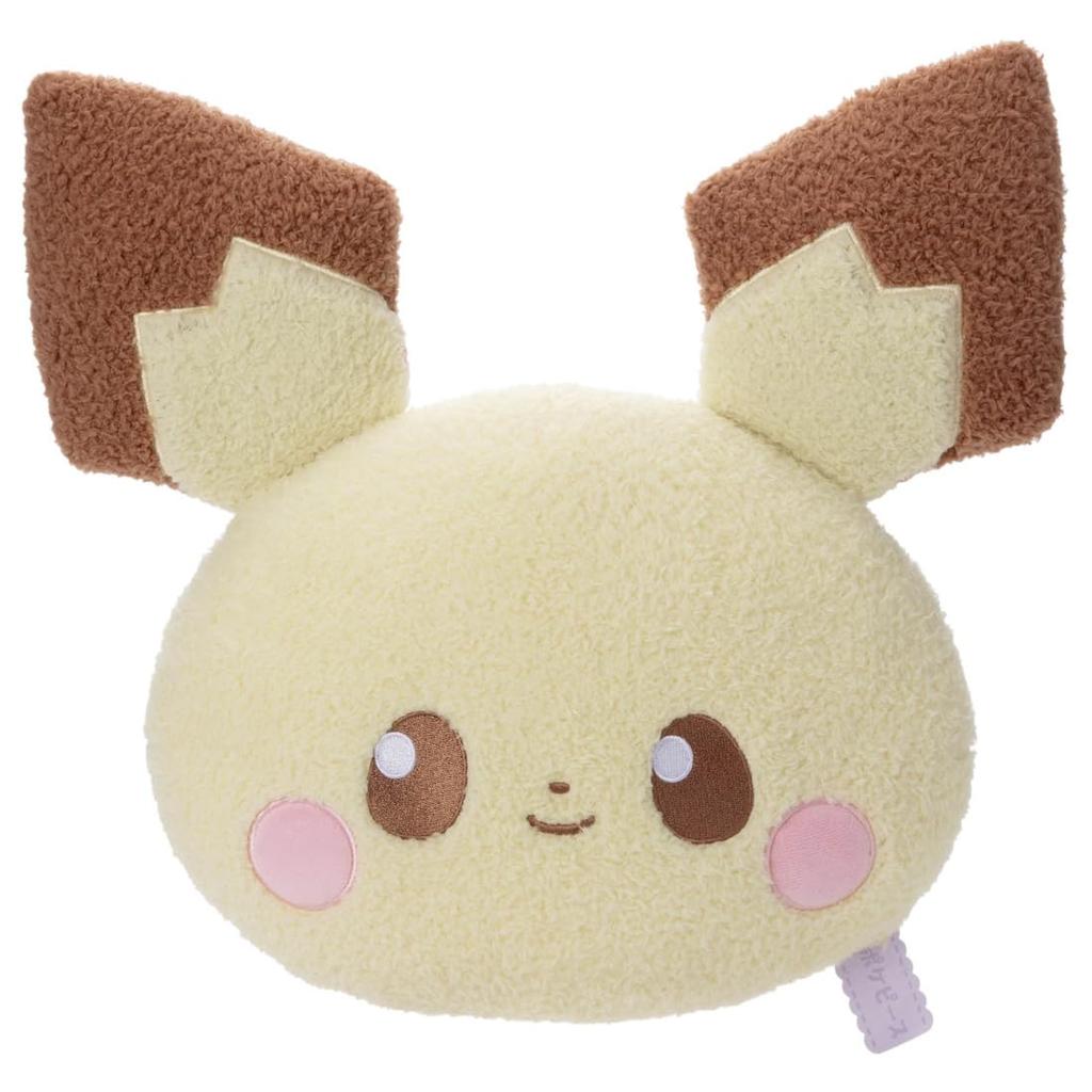 PokéPeace Plush Face Cushion Pichu Plush Toy Approximately 35cm Tall