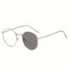 Fashion Round Metal&Plastic Frame Women Pochromic Glasses for Men Daily Outdoor Life Vacation Outfits Accessories
