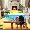 Cartoon Mole Carpet Door Mat for Living Room or Bedroom Protective Mat Under Chair Office Decoration Christmas Gift Birthday Present