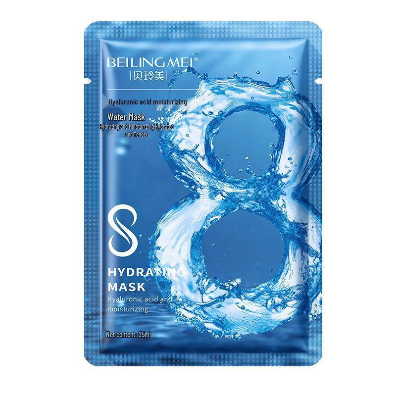 Máscara de Tecido Radiante com Ácido Hialurônico Oito Copos Hidratante e Iluminadora Noturna