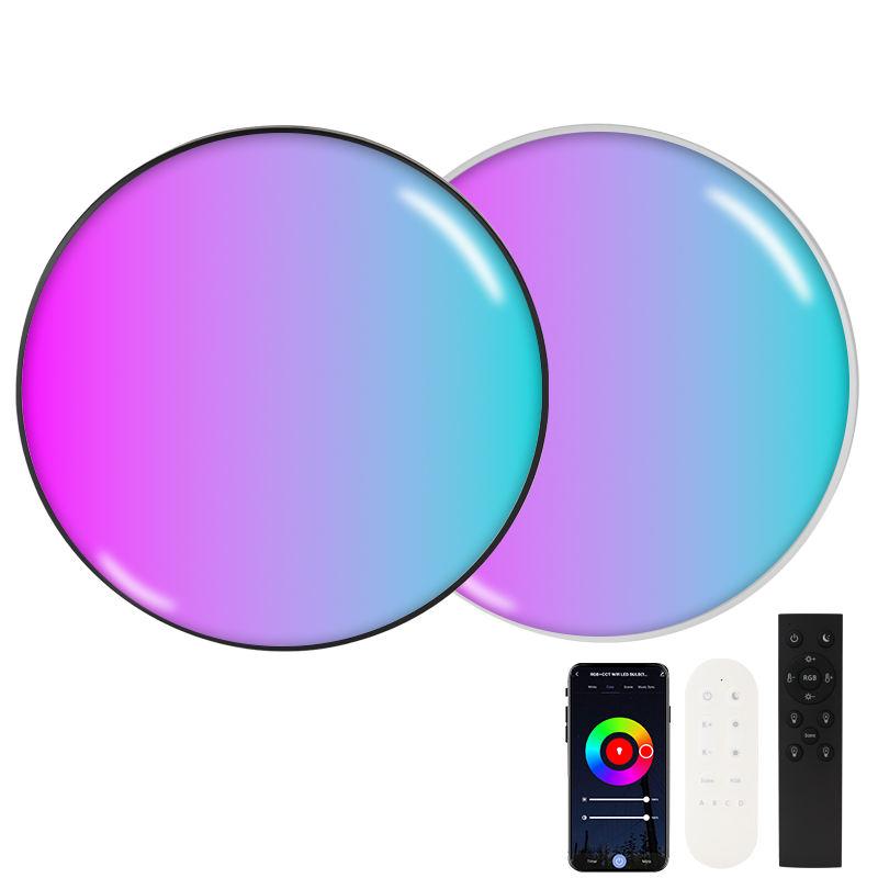 APP Controlled Smart LED Ceiling Light 24W RGB Tunable White AC 220V Modern Design for Home Bedroom Living Room Lighting