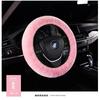 OFLBA Real Fur Car Steering Wheel Cover Auto Australian Sheepskin Steering Wheel Covers Universal Warm