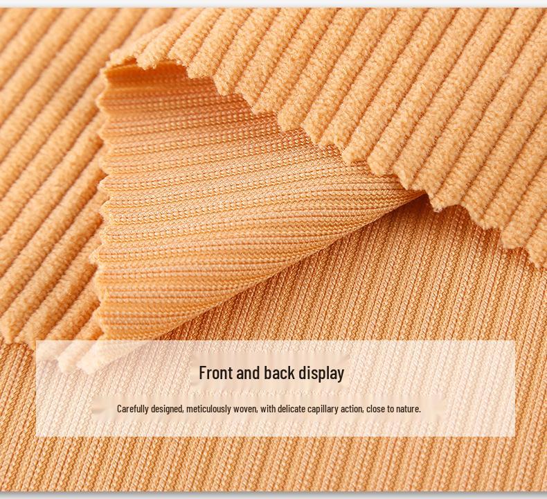 European Cotton Velvet & Stretch Knit Corduroy: 8-Wale Microfiber Stripe Fabric
