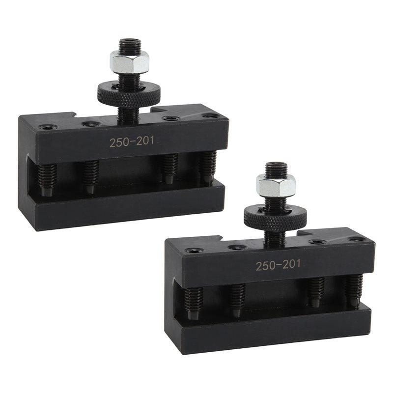 A20F-2Pcs 250-201 Quick Change Tool Holder Turning And Facing Tool Holder For Lathe Cutter Cutting Tool Bits