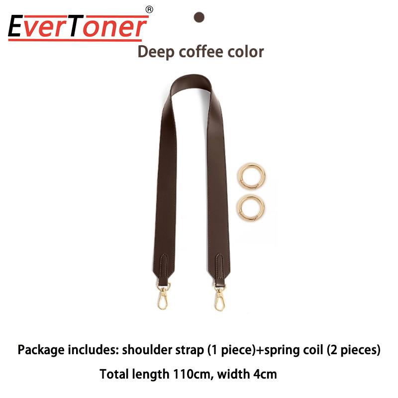 EverToner Wide Shoulder Strap Adjustable Replacement Bag Strap Double-sided Solid Color For l-v neverfull Belts Bag accessory