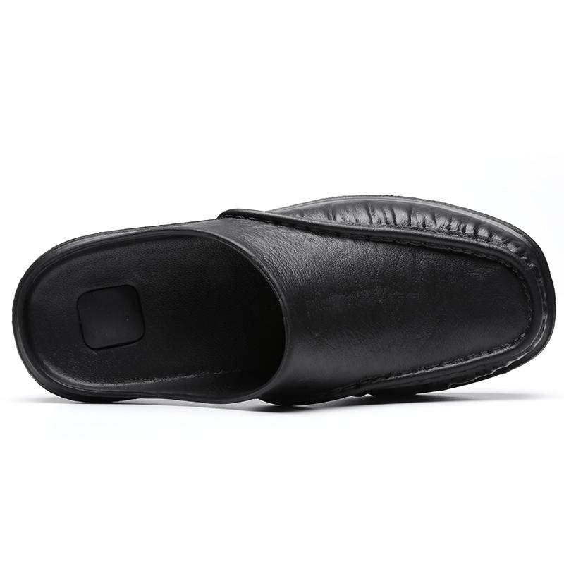 Slippers for Men Fashion Breathable Flat Shoes Casual Sandals Loafers for Men Slip-On Shoes