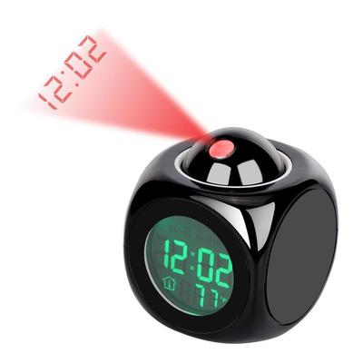 Multifunctional LED Projection Alarm Clock with Voice Alerts