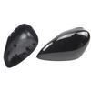 For Ford Fiesta 2009-2015 models glossy black/carbon fiber pattern mirror cover, rearview mirror reflective shell rear cover cap