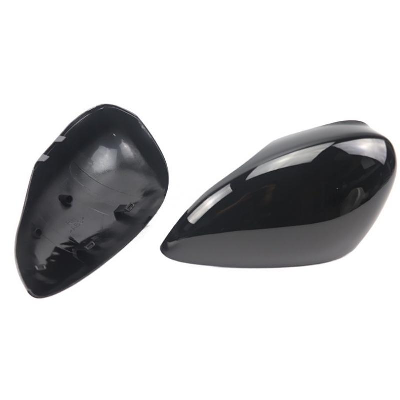For Ford Fiesta 2009-2015 models glossy black/carbon fiber pattern mirror cover, rearview mirror reflective shell rear cover cap