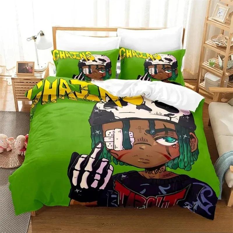 3D-print Zillakami Rapper Sängkläder Set Pojkar Flickor Enkel Dubbel Queen King Storlek Påslakan Örngott Säng pojkar Tonåringar Vuxna